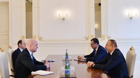 Ilham Aliyev receives EITI board chairman