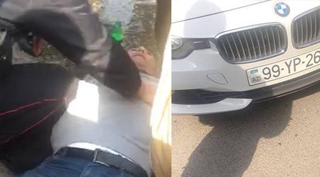Bakıda polis  vətəndaşı xilas etdi - VIDEO