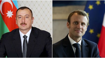 Ильхам Алиев поздравил Макрона