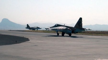 Су-25 в небе над Нахчываном
