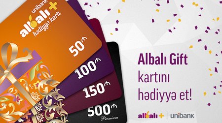 Unibank выпустил подарочную карту Albalı Gift