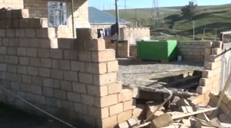 Azərbaycanda sürüşmə - VİDEO