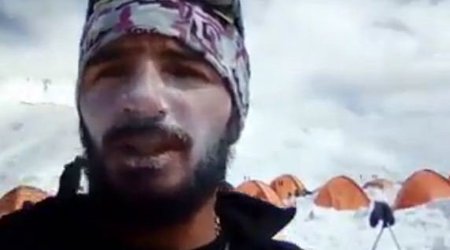 İtkin düşən alpinistin VİDEOSU YAYILDI