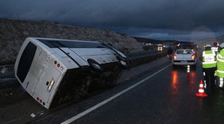 В Турции потерпел аварию автобус фанатов "Бешикташа"