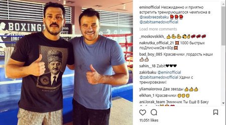 Emindən Zabitə: Məşq edən çempion... - FOTO