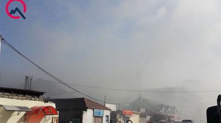Bakıda zavodda güclü yanğın başlayıb - Fotolar+Video
