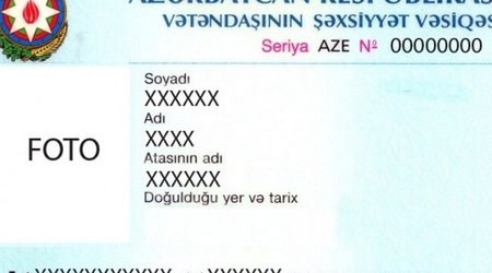 Şəxsiyyət vəsiqələrinin dəyişdirilməsi ilə bağlı - Yenilik