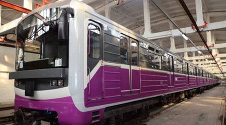 Bakıya yeni metro qatarları gətirilir