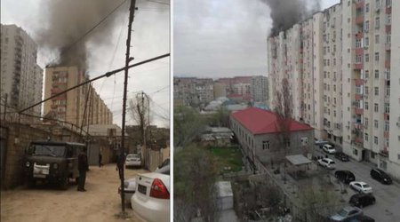 Bakıda güclü yanğın - FOTOLAR 