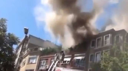 Bakıda sanatoriya yanır - SON DƏQİQƏ  
