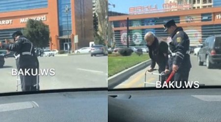 Bakıda polisdən təqdirəlayiq addım - VİDEO