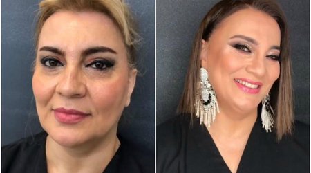 Anar bu dəfə Nüşabə Ələsgərlini bəzədi - VIDEO