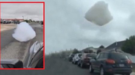 Bulud yerə düşdü, izləyənlərin ağzı açıq qaldı – Video