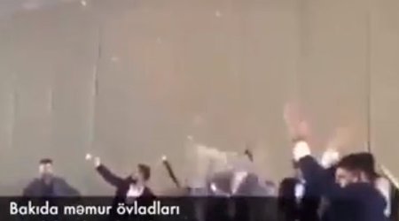 Bakıda məmur balaları tuneli bağlayıb şampan içdilər  - VİDEO