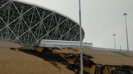 Под стадионом ЧМ-2018 в Волгограде обвалилась земля