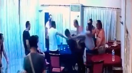 Kriminal avtoritetlərin “razborkası” kameraya tuş gəldi -VİDEO