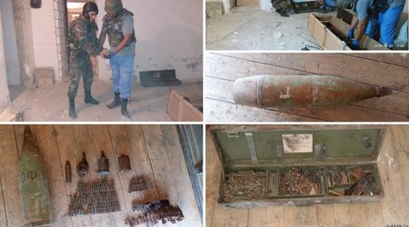 Арсенал боеприпасов в подвале школы