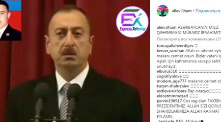 Prezidentin səhifəsindən Mübarizlə bağlı MÖHTƏŞƏM PAYLAŞIM - VİDEO