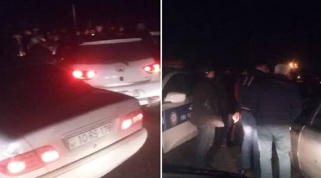 Sakinlər Bakı-Qazax magistralını kəsdilər: İcra başçısının gəlməsini tələb edirlər – Video