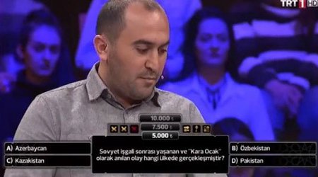 Türkiyədə bilik yarışmasına qatılan tarixçimiz "20 Yanvar"la bağlı sualda çətinlik çəkdi - VİDEO