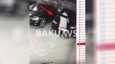 Bakıda gecə qızlardan gözlənilməz hərəkət - etdikləri kameraya düşdü - VİDEO