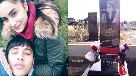 Sevgilisi tərəfindən öldürülən 17 yaşlı Aytacın məzarından görüntülər - FOTOLAR