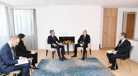 President Aliyev meets SAP CEO in Davos 