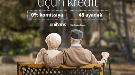 "Unibank" проводит кредитную кампанию для всех пенсионеров: комиссия 0%