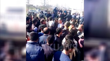 Kartof rüsumuna görə Şəmkirdə əhali aksiya keçirib – VİDEO