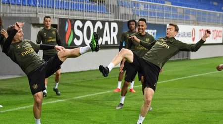 «Арсенал» продолжает тренироваться в Баку - ФОТО
