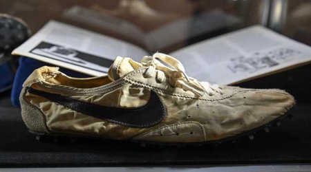 Nike shoes race to $437,500 world record auction price for sneakers