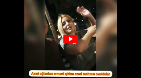 Azərbaycanlı gənc erməni qızına Azərbaycan mahnısı OXUTDU – VİDEO