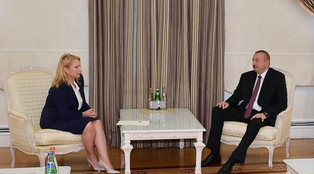 President Ilham Aliyev receives Georgian minister of economy and sustainable development (PHOTO)