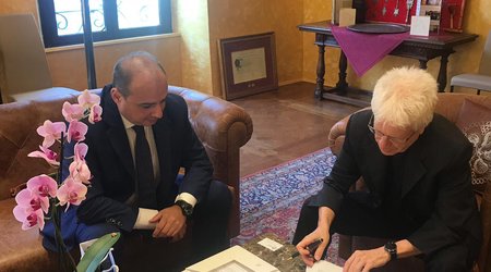 Azerbaijani FM meets rector of Pontifical Oriental Institute during his visit to Holy See (PHOTO)