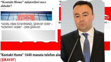 "Kontakt Home xarab və geri qaytarılmış telefonlar satır" - FOTOFAKT