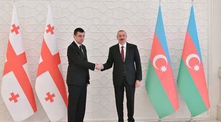 Президент Азербайджана принял премьер-министра Грузии