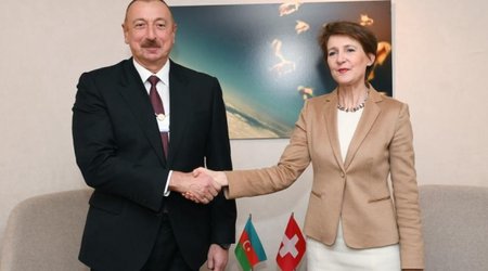 Переговоры Ильхама Алиева с президентом Швейцарии