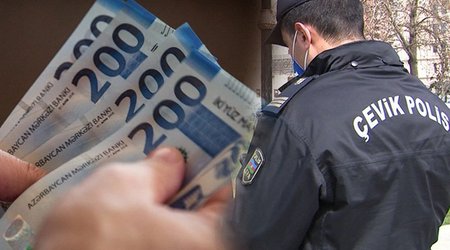 Polisə yaxınlaşıb pul istədi: Azərbaycanda gizli çəkilmiş video rekord qırır