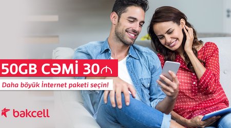 Bakcell offers 50 GB just for 30 AZN in the Fastest Mobile Network of Azerbaijan