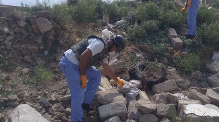 В Нардаране обнаружили боеприпасы
