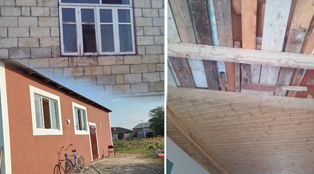 Tovuzda yaralanan əsgərin evi təmir olunub - FOTO
