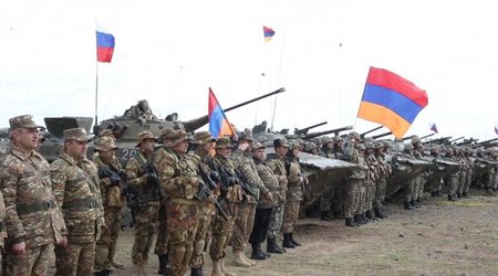 Российские военные обучают армянский десант захвату пунктов и пленных