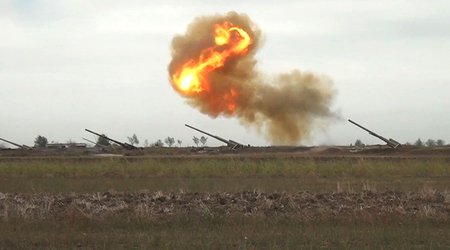Артиллерийским подразделениям противника на Агдеринском направлении был нанесён ответный удар