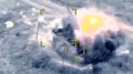 Азербайджанская армия уничтожила военную колонну армян