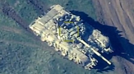 Азербайджанская армия уничтожила технику противника ВИДЕО