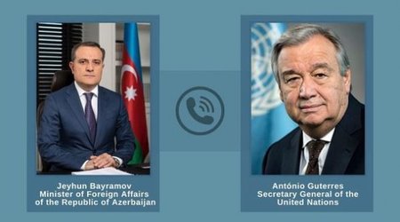 Генсек ООН переговорил с Джейхуном Байрамовым
