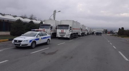 МЧС Азербайджана сопроводил российский гуманитарный конвой в Шушу и Ханкенди