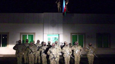 В Лачинском районе подняли флаг Азербайджана - ВИДЕО