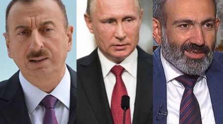 Первая после завершения военного конфликта личная встреча Алиева и Пашиняна проходит в Москве при участии Путина