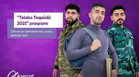 Azercell allocates scholarships to students participating in the Patriotic War